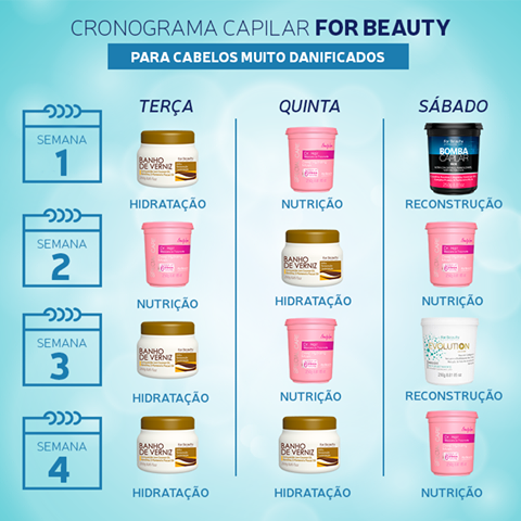 Cronograma Capilar For Beauty Cronograma Capilar For Beauty